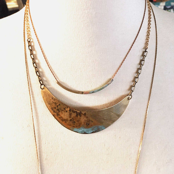 Landscape Crescent Necklace
