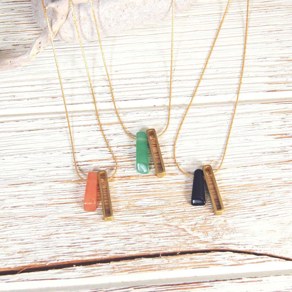 Green Aventurine Minima Necklace